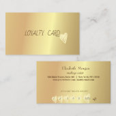 Moderne, elegante professionele, eenvoudige Gold H Klantenkaartje (Voorkant / Achterkant)