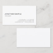 Moderne, elegante, professionele, eenvoudige vormg visitekaartje (Voorkant / Achterkant)