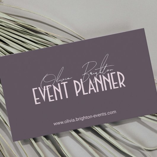 Moderne Elegante Professionele Evenementenplanner Visitekaartje