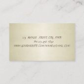 Moderne, elegante professionele faux-as visitekaartje (Achterkant)