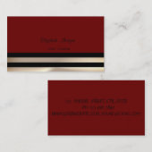 Moderne Elegante Professionele ,Gestreept Visitekaartje (Voorkant / Achterkant)