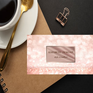 Moderne Elegante Professionele Glitter Bokeh, Fram Visitekaartje