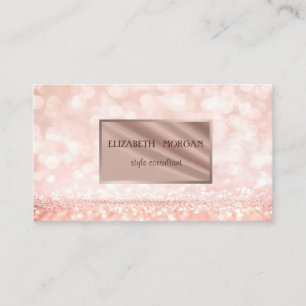 Moderne Elegante Professionele Glitter Bokeh, Fram Visitekaartje