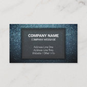 Moderne, elegante professionele glitter Makeup art Visitekaartje (Achterkant)