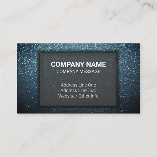 Moderne, elegante professionele glitter Makeup art Visitekaartje (Achterkant)