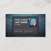 Moderne, elegante professionele glitter Makeup art Visitekaartje (Voorkant)