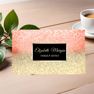 Moderne Elegante Professionele Glitter Ombre Lijst Visitekaartje