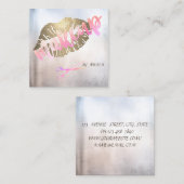 Moderne elegante professionele glitterliften, scha vierkante visitekaartje (Voorkant / Achterkant)