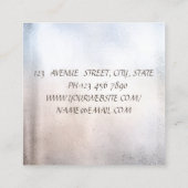 Moderne elegante professionele glitterliften, scha vierkante visitekaartje (Achterkant)