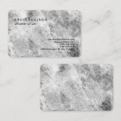 Moderne, elegante, professionele grijze muur visitekaartje (Voorkant / Achterkant)