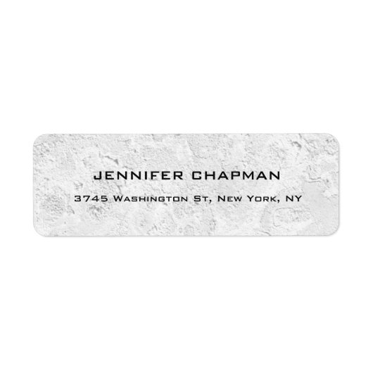 Moderne Elegante Professionele Grijze Muurontwerp Etiket (Voorkant)