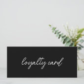 Moderne Elegante Professionele Logo Loyalty Card (Staand voorkant)