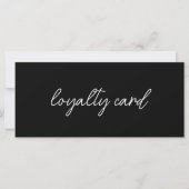 Moderne Elegante Professionele Logo Loyalty Card (Voorkant)