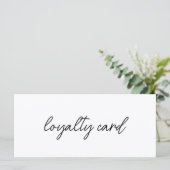 Moderne Elegante Professionele Logo Loyalty Card (Staand voorkant)
