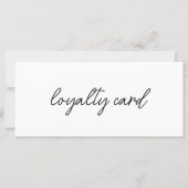 Moderne Elegante Professionele Logo Loyalty Card (Voorkant)