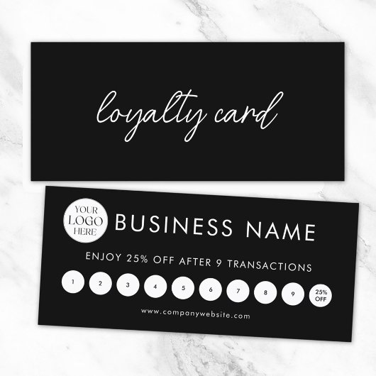 Moderne Elegante Professionele Logo Loyalty Card