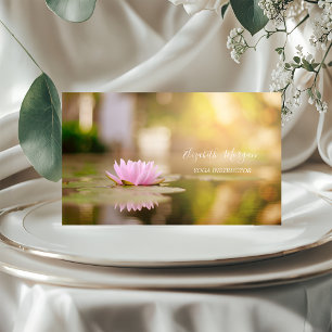 Moderne Elegante Professionele Lotus Goud Yoga Visitekaartje
