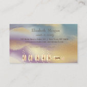 Moderne elegante professionele macroons kleurrijk klantenkaartje (Achterkant)