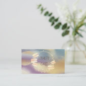 Moderne elegante professionele macroons kleurrijk klantenkaartje (Staand voorkant)