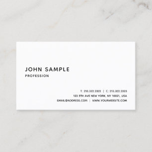 Moderne Elegante Professionele Minimalistische Sja Visitekaartje