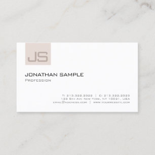 Moderne, elegante professionele monogram in eenvou visitekaartje