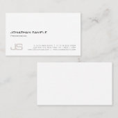 Moderne, elegante, professionele monogram visitekaartje (Voorkant / Achterkant)