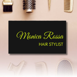 Moderne Elegante Professionele Neon Chartreuse Zwa Visitekaartje