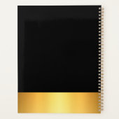 Moderne elegante professionele ontwerper voor zwar planner (Achterkant)
