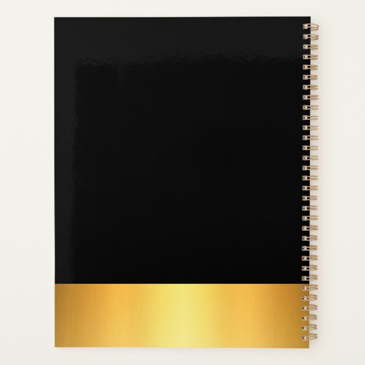 Moderne elegante professionele ontwerper voor zwar planner (Achterkant)