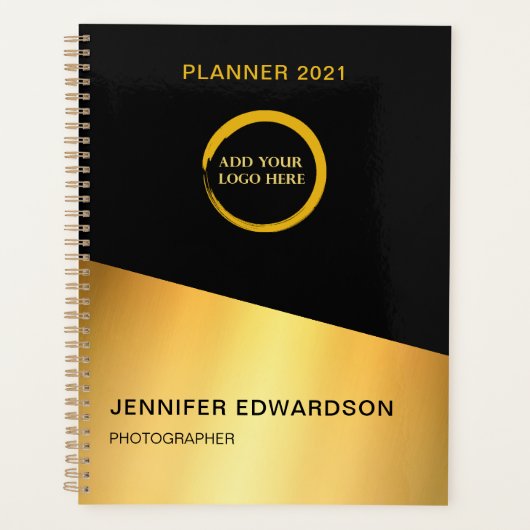 Moderne elegante professionele ontwerper voor zwar planner (Voorkant)