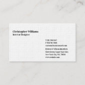 Moderne Elegante Professionele Premium Dik Wit Visitekaartje (Voorkant)