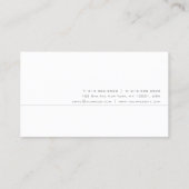 Moderne, elegante professionele rendy Simple Visitekaartje (Achterkant)