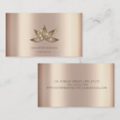 Moderne Elegante Professionele Sparkle Lotus Visitekaartje (Voorkant / Achterkant)