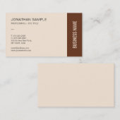 Moderne Elegante Professionele Terracotta Custom Visitekaartje (Voorkant / Achterkant)