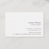 Moderne elegante professionele witte vierkanten pa visitekaartje (Voorkant)