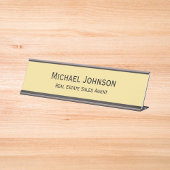 Moderne Elegante Professionele Zakelijke Kantoor T Bureau Naambordje