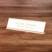 Moderne Elegante Professionele Zakelijke Kantoor T Bureau Naambordje