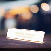 Moderne Elegante Professionele Zakelijke Kantoor T Bureau Naambordje