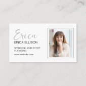 Moderne Elegante Professionele Zakelijke QR Code F Visitekaartje