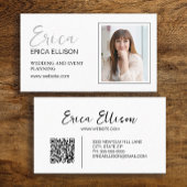 Moderne Elegante Professionele Zakelijke QR Code F Visitekaartje