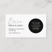 Moderne Elegante Professionele Zakelijke QR Code L Visitekaartje (Voorkant)