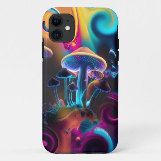 MODERNE ELEGANTE PSYCHEDELISCHE ARTISTIEKE PADDENS Case-Mate iPhone CASE (Achterkant)
