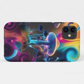 MODERNE ELEGANTE PSYCHEDELISCHE ARTISTIEKE PADDENS Case-Mate iPhone CASE (Achterkant (horizontaal))