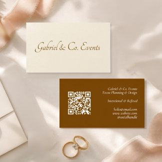 Moderne Elegante QR-code Evenementen Visitekaartje