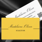 Moderne Elegante QR Code Solicitor Professional Visitekaartje