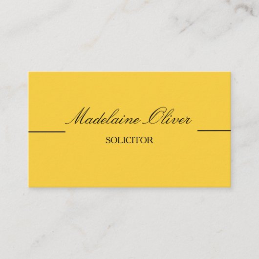 Moderne Elegante QR Code Solicitor Professional Visitekaartje (Voorkant)