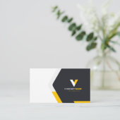 Moderne elegante QR-code Visitekaartje (Staand voorkant)