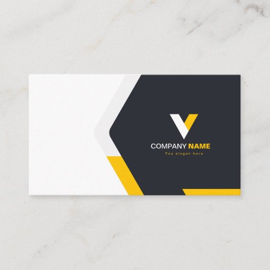 Moderne elegante QR-code Visitekaartje (Voorkant)