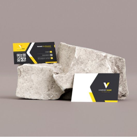 Moderne elegante QR-code Visitekaartje