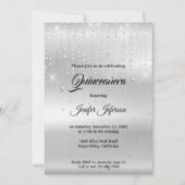 Moderne elegante Quinceanera uitnodiging (Voorkant)